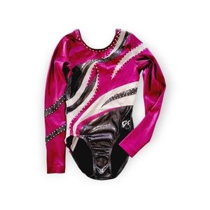 GK Elite Competition Leotard Rhinestone Metallic Special Edition AXS